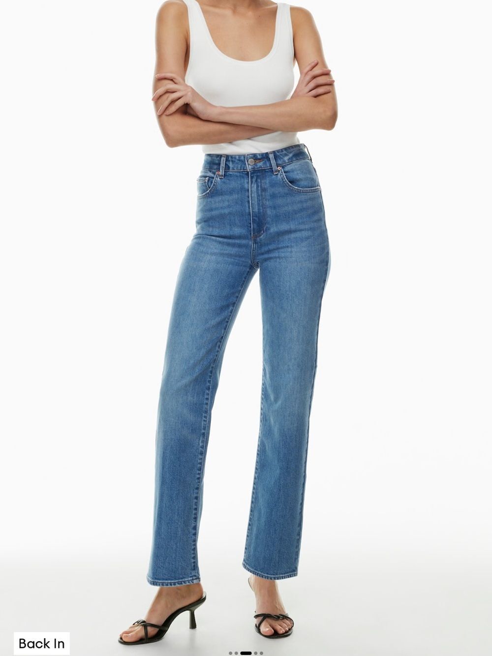 Denim Forum Women's Straight Leg Jeans - Blue